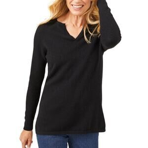 J. McLaughlin Women’s Size XS Black Lochlann 100% Cashmere Tunic Sweater EUC‎